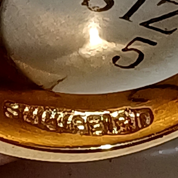 OLD CUT DESIGN 14K G.F CRYSTAL DIAMOND RING - Picture 11 of 12